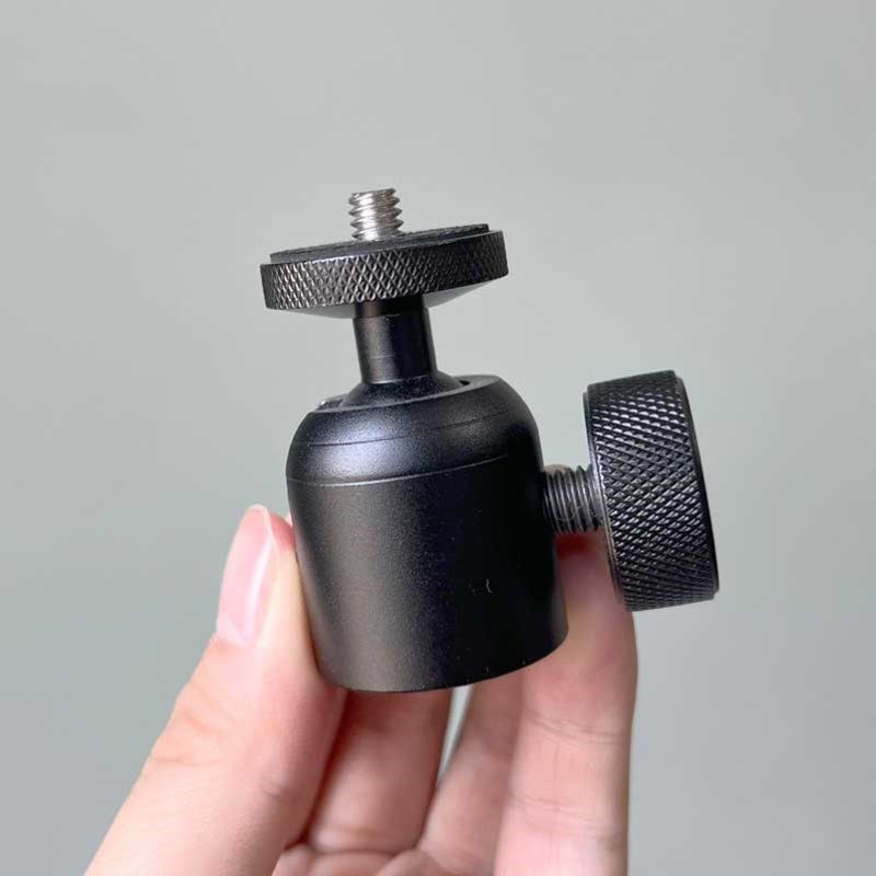 铝合金属万向球形云台相机三脚架固定器转接头手机直播支架配件,3C数码配件,云台,淘宝优惠券,粉丝福利购,淘宝优惠卷