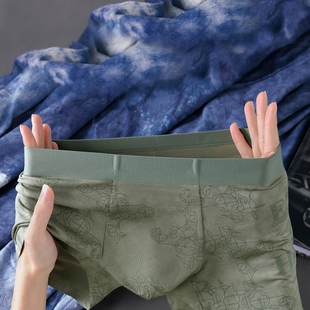 内裤 男士 男平角裤 短裤 高档 国潮印花莫代尔内裤 头男款 男生2026新款