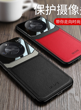 适用荣耀x50手机壳新款x50pro镜头全包X40GT保护套x40i防摔x50gt硅胶x30超薄高档honorx50i+商务镜面皮纹男女