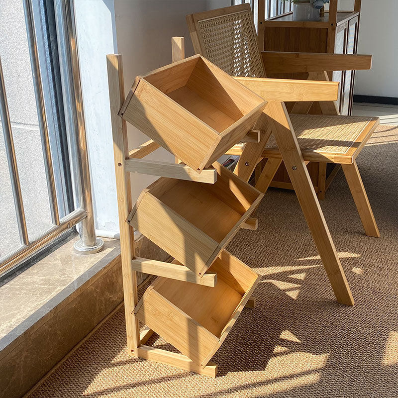 欧式新款楠竹双层三层水果蔬菜面包篮子置物架简约零食杂物收纳筐,特色手工艺,其他特色工艺品,淘宝优惠券,粉丝福利购,淘宝优惠卷