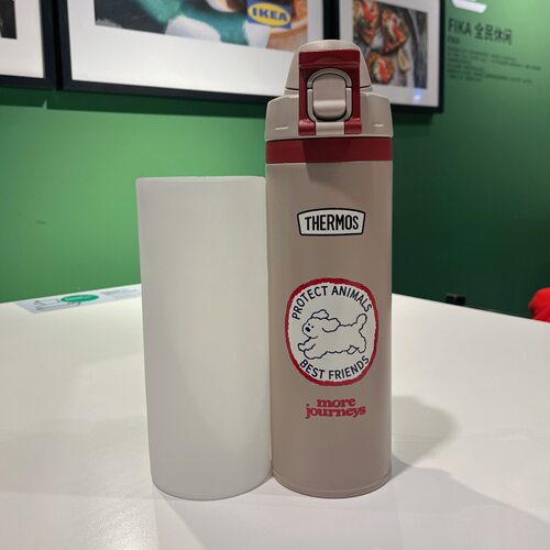 硅胶膳魔师保温杯套1000ml保温杯垫吸管杯透明全包防摔保护套