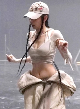 Jennie's same long sleeved T-shirt 金智妮同款假两件长袖T恤女