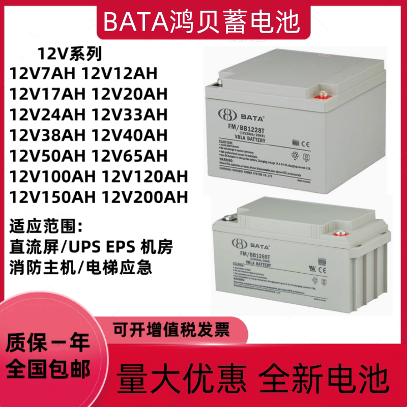 BATA鸿贝蓄电池FM/BB1蓄电池