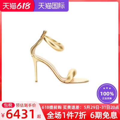 GIANVITO ROSSI新款女鞋时尚潮流女凉鞋BIJOUX时装凉鞋金色G61635