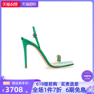 糖果丝带方头细高跟凉鞋 GIANVITO ROSSI新款 女鞋