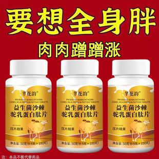500粒增胖片】瘦人快速增肥益生菌沙棘驼乳变胖长肉增肌中药材