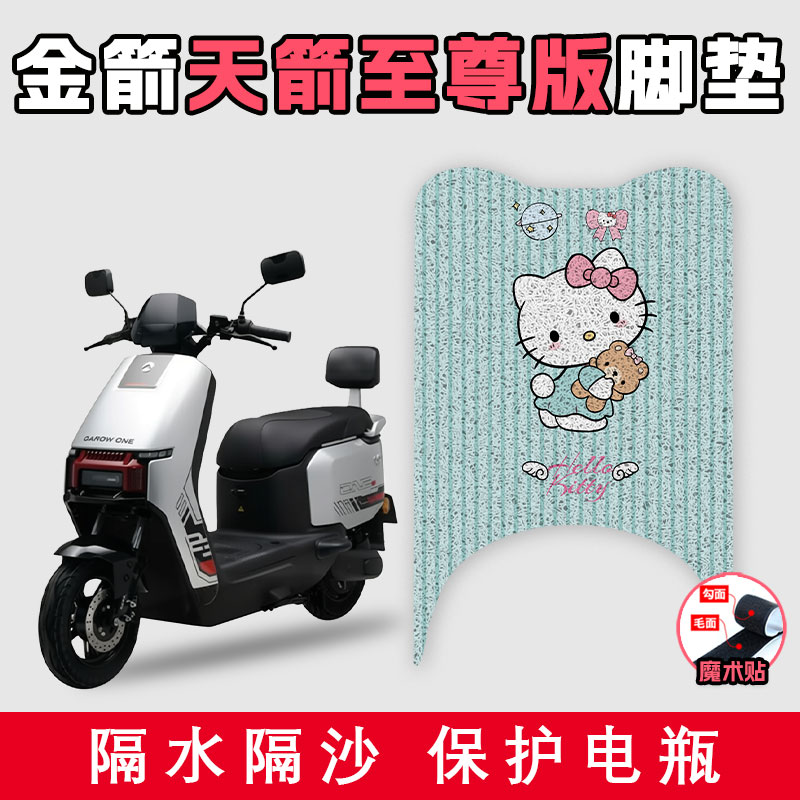 适用于金箭DM-天箭至尊版丝圈脚垫电动车防污配件耐脏防滑踩脚垫