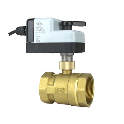 手自一体两线电动球阀二通AC220VDC1224V复位常开常闭代替电磁阀