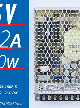 LR明S纬50/100/150/350W开关电源24V12V5V直流薄款60A变压器220转
