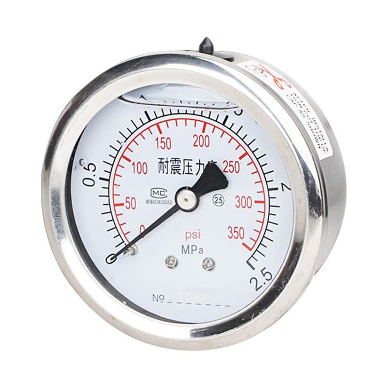 轴向耐震压力表YN60Z M14*1.5抗震油压气压水压液压真空负压表