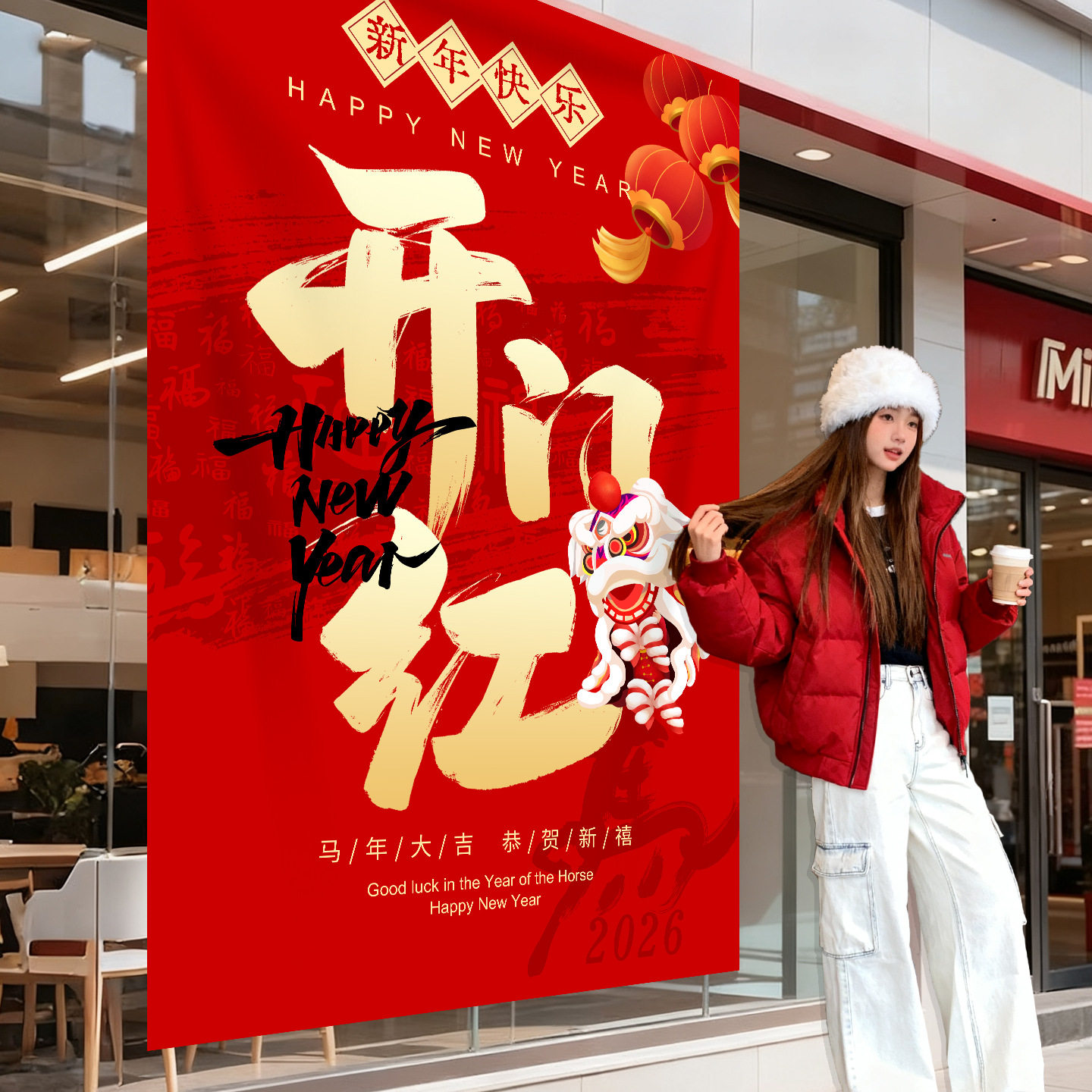 2026开门红仪式感布置条幅商场公司企业店铺马年氛围场景装饰挂布,节庆用品/礼品,装扮布置套餐,淘宝优惠券,粉丝福利购,淘宝优惠卷