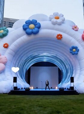 充气拱门彩虹拱门气模户外活动商业街游乐园景区广场美陈装饰道具
