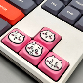 键帽Chiikawa吉伊卡哇矮轴十字轴机械键盘个性 手工树脂注色可爱