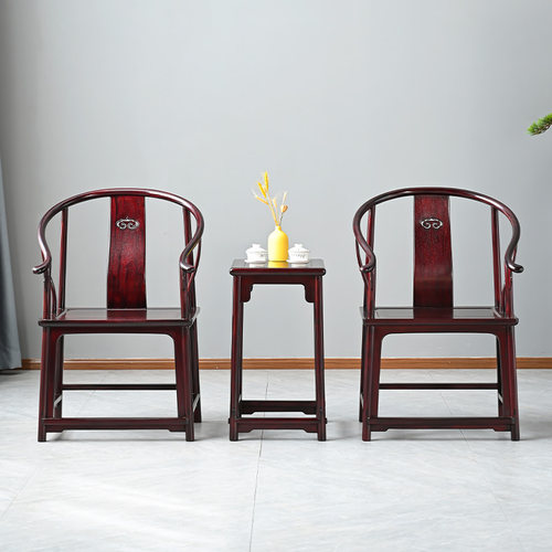 古尚古血檀恭王府圈椅三件套