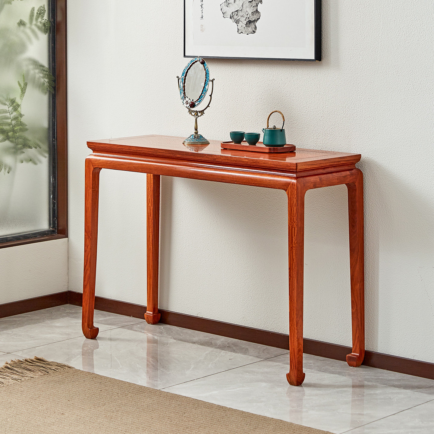 古尚古新中式榫卯结构全实木条案