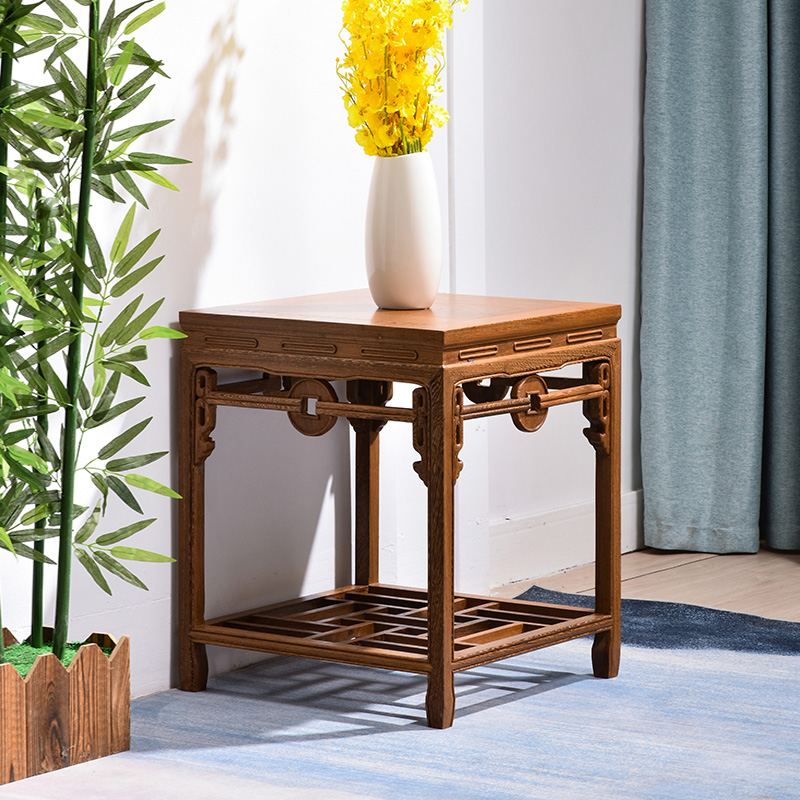 红木家具客厅餐边柜靠墙置物架