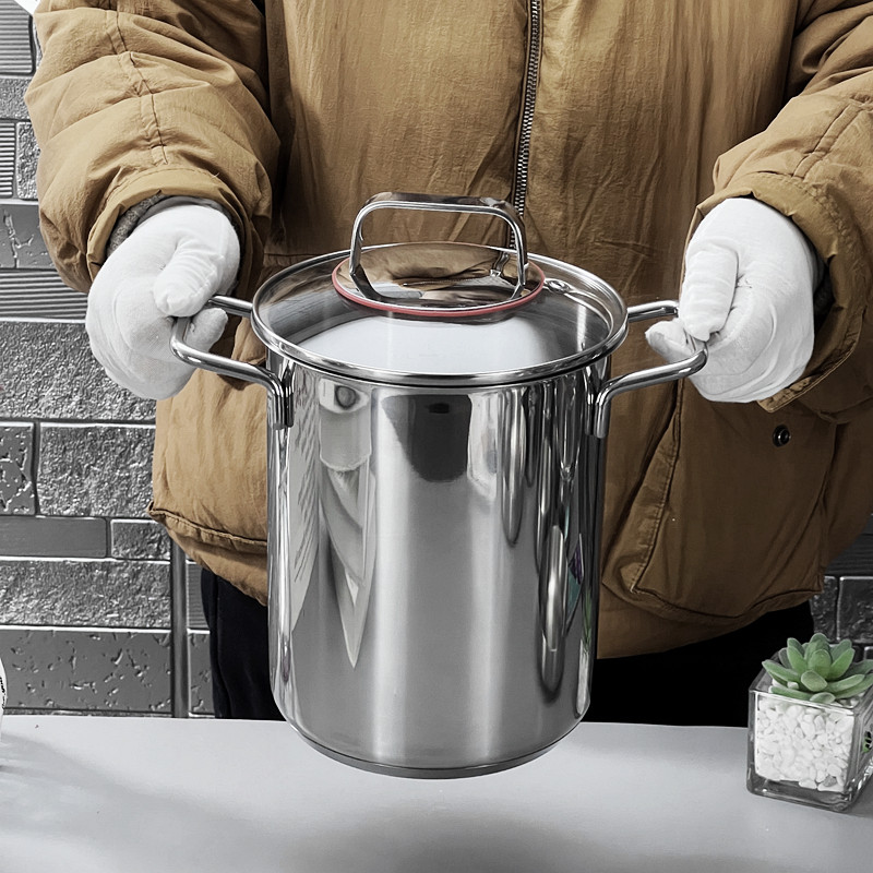 微瑕疵捡漏性价比高好用304不锈钢高深汤锅油炸锅煮意面芦笋锅