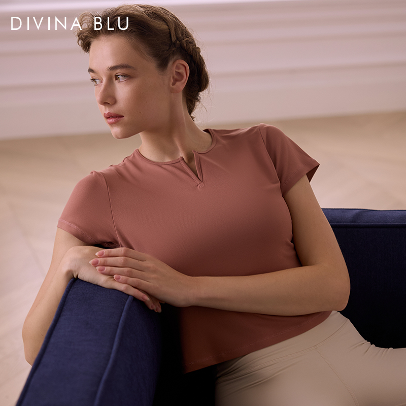 DIVINABLU迪唯纳美式瑜伽T恤