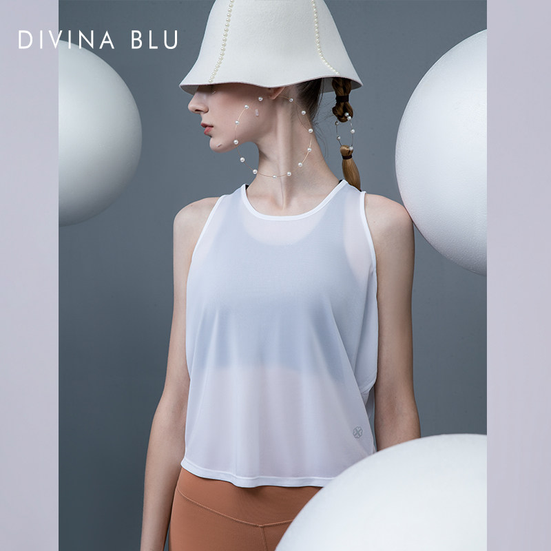 DIVINA BLU巴黎系列随心外搭T恤宽松瑜伽服罩衫女士跑步运动上衣,运动/瑜伽/健身/球迷用品,瑜伽t恤,淘宝优惠券,粉丝福利购,淘宝优惠卷