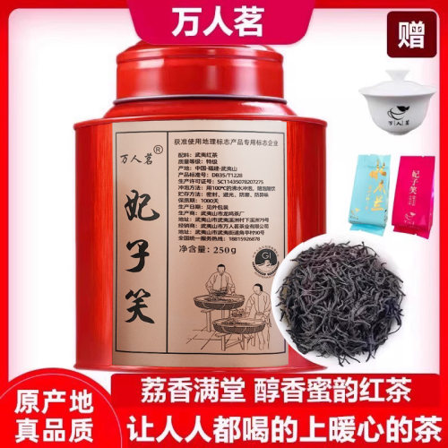 妃子笑正山小种红茶250g万人茗