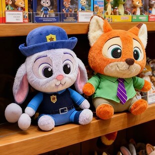 疯狂动物城周边兔子警官朱迪玩偶狐尼克狐狸公仔毛绒玩具儿童娃娃
