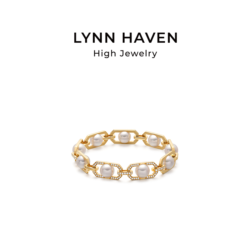 LynnHaven麟玟LH符号Akoya手链