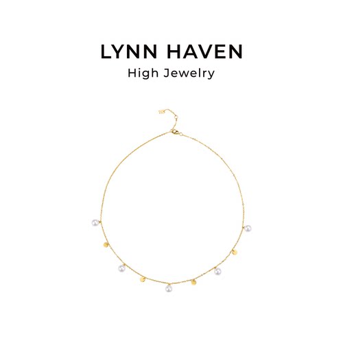 LynnHaven麟玟EARTH臻美经典Akoya海水珍珠项链18K金颈链礼物