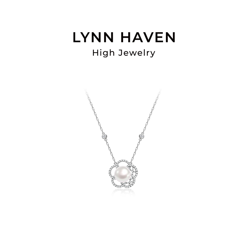 LynnHaven麟玟冰梅纹珍珠项链