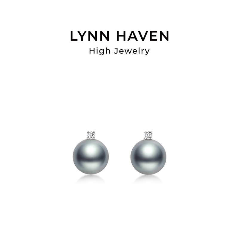 LynnHaven麟玟大溪地黑珍珠耳饰
