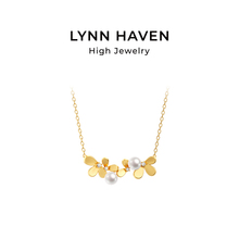 LynnHaven麟玟 ART宋思维-圆梅 18K金Akoya珍珠钻石项链新年礼物