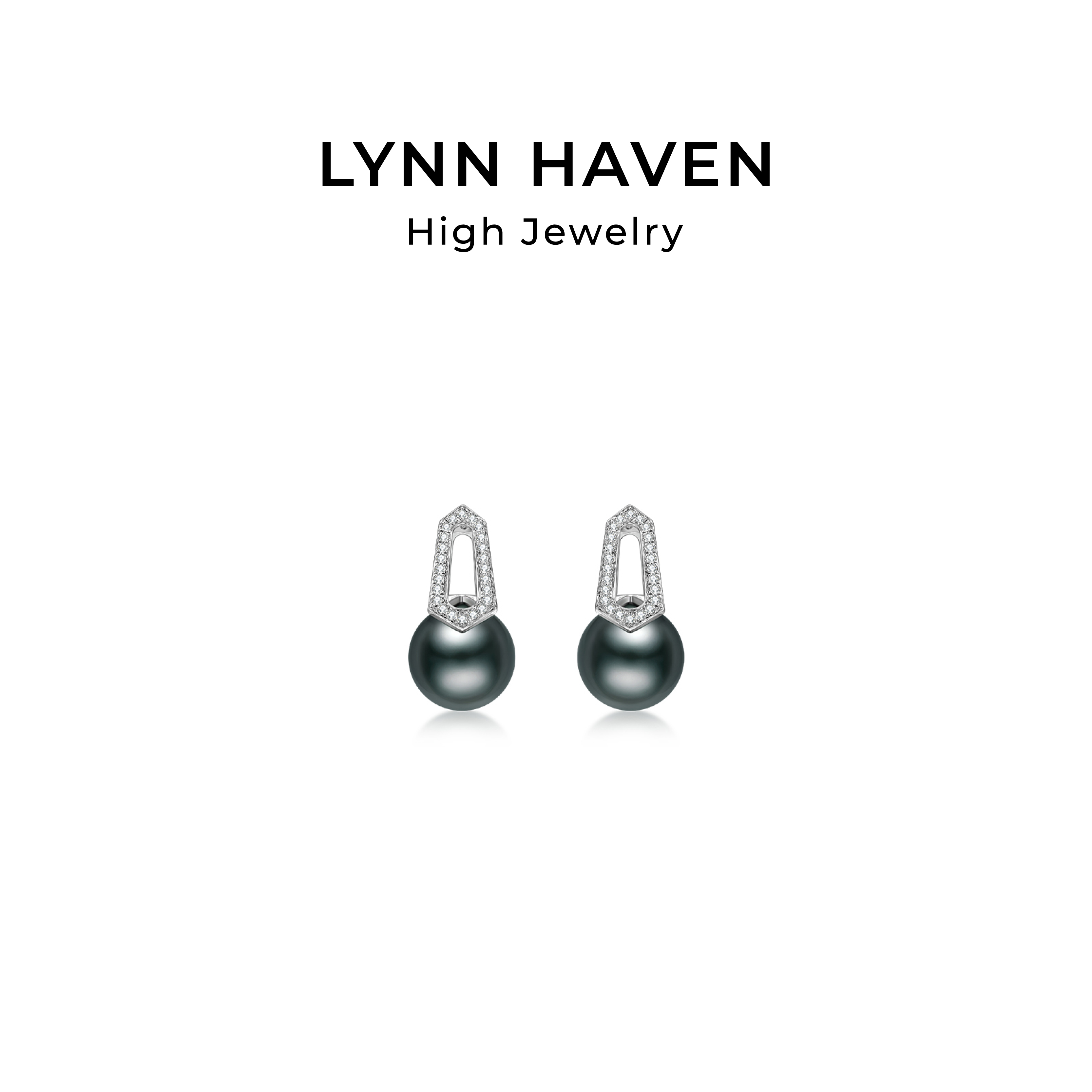 LynnHaven麟玟大溪地黑珍珠耳钉