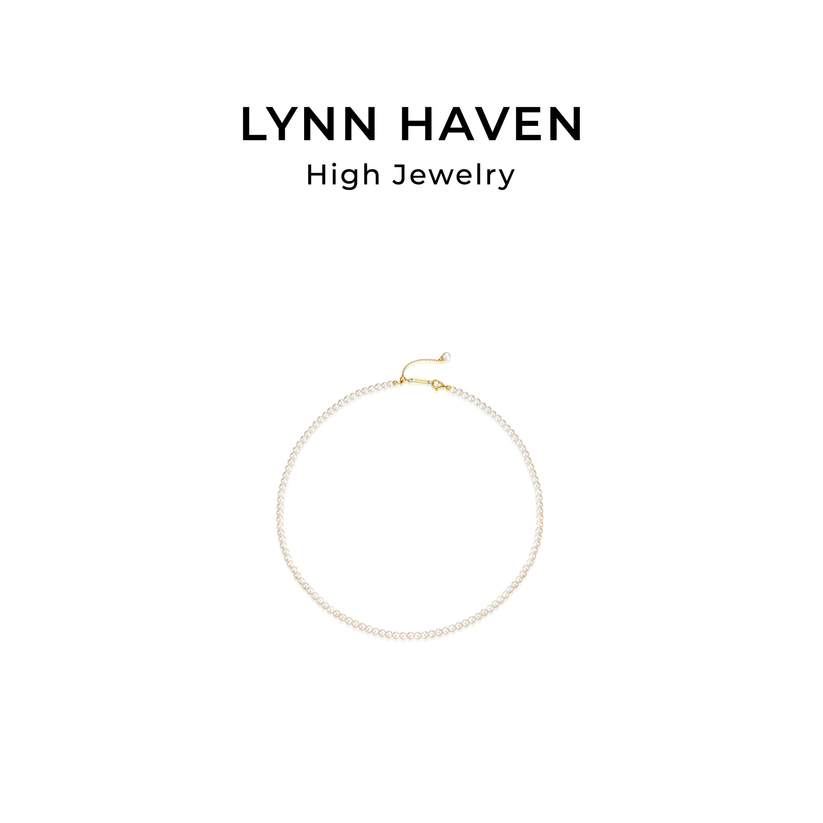 LynnHaven雨水淡水珍珠18K金项链