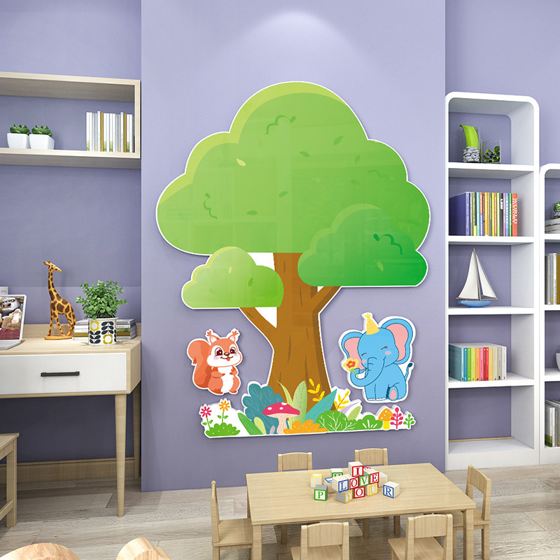 幼儿园心愿墙贴许愿成长树3d立体教室布置墙面装饰环创主题墙成品