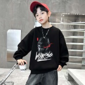 中大儿童男孩秋装 秋季 酷帅上衣网红潮 2025新款 男童悟空卫衣秋冬款