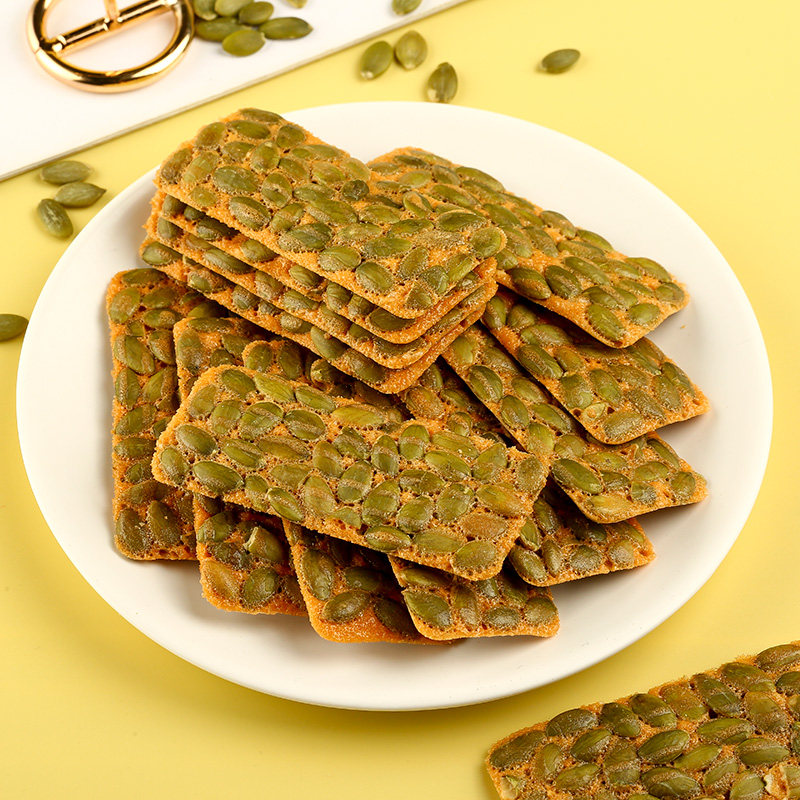 NAK南瓜仁南瓜子香甜坚果籽类烘焙零食饼干特产好吃薄脆饼干144g