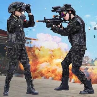 儿童迷彩服威龙行动三角洲男女套装户外特种兵装备军训练服迷彩风