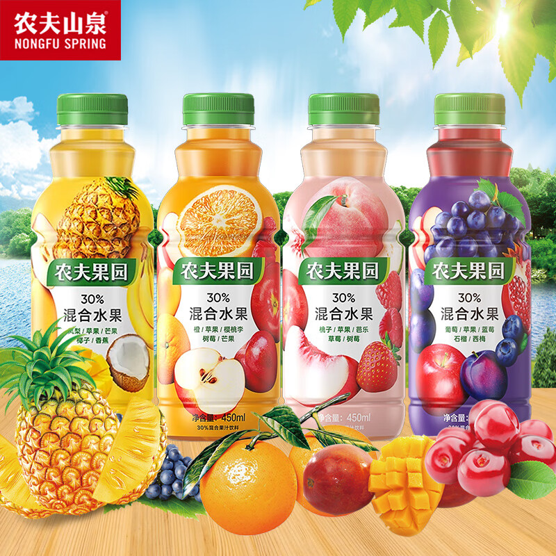 农夫山泉农夫果园1.25L*6瓶整箱