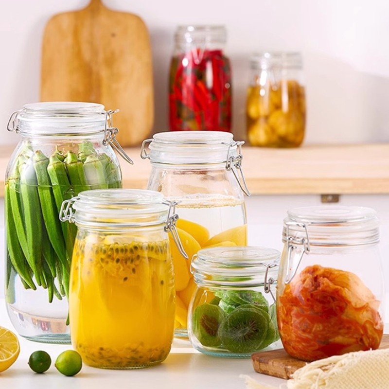 密封罐玻璃食品级瓶子蜂蜜泡酒泡菜坛子腌咸菜空瓶收纳储物糖罐子,厨房/烹饪用具,密封罐,淘宝优惠券,粉丝福利购,淘宝优惠卷