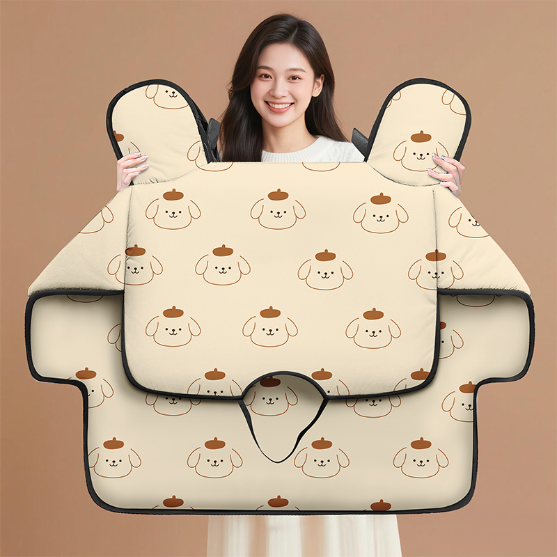 冬季电动车挡风被加绒加厚防寒