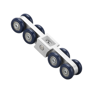 固钛滑轮吊轮架玻璃门移门轨道轮轱辘8轮加重滑轮组推拉门吊轮子