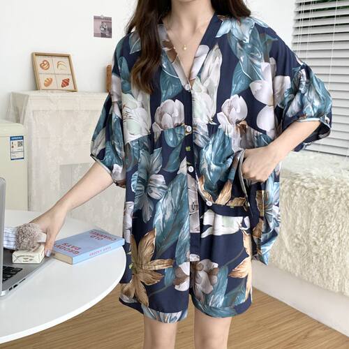 棉绸睡衣女夏日系少女可外穿宽松