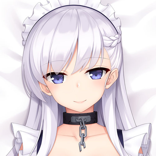 Hmakura 碧蓝航线二次元周边女仆长小靠枕头贝尔法斯特等身抱枕套