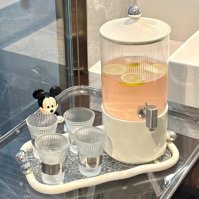 轻奢玻璃冷水壶耐高温凉水壶套装