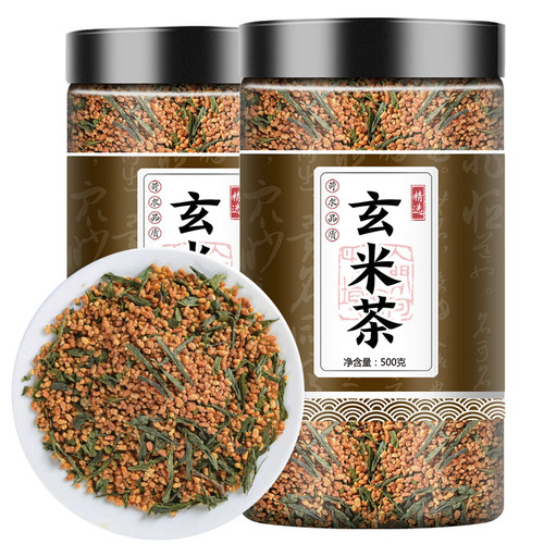 玄米茶大麦茶包日式寿司店饭店专用韩国炒米绿茶煎茶叶糙米浓香型