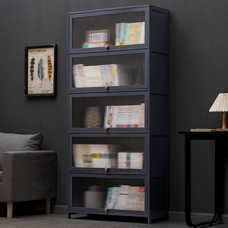 天之鸿竹书架落地书柜子