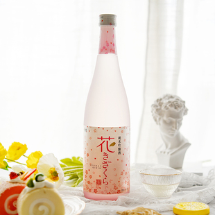 日本原装进口黄樱樱花纯米吟酿清酒720ml洋酒甘口酒发酵酒日本酒