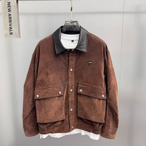 春季男装潮牌夹克植绒牛仔夹克