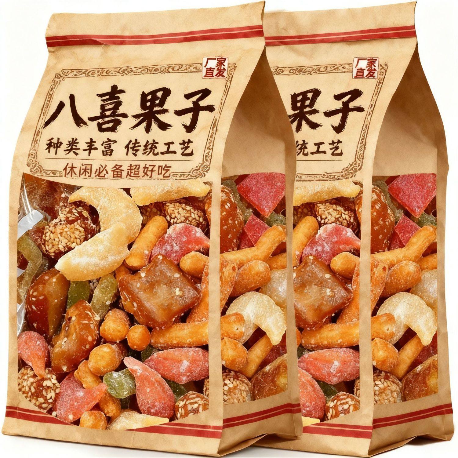 正宗蜜三刀果子老点心糕点羊角蜜芝麻果八喜果子河南特产怀旧零食