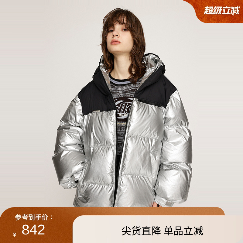 SLY 24冬季新品时尚宽松面包保暖连帽羽绒服外套038HAZ30-0061