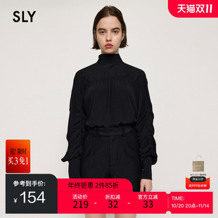 春夏新品 女030FAA30 法式 衬衫 3360 优雅风系带宫廷感长袖 SLY